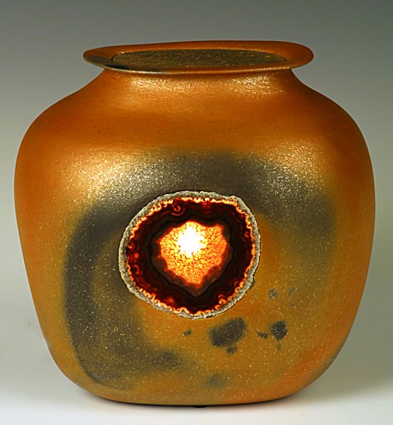 Jug Night Light with agate